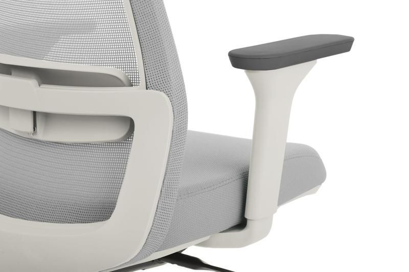 Кресло Ворк W-218C WHITE Светло-серый