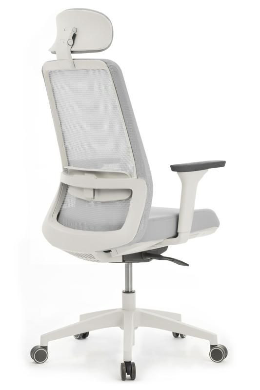 Кресло Ворк W-218C WHITE Светло-серый