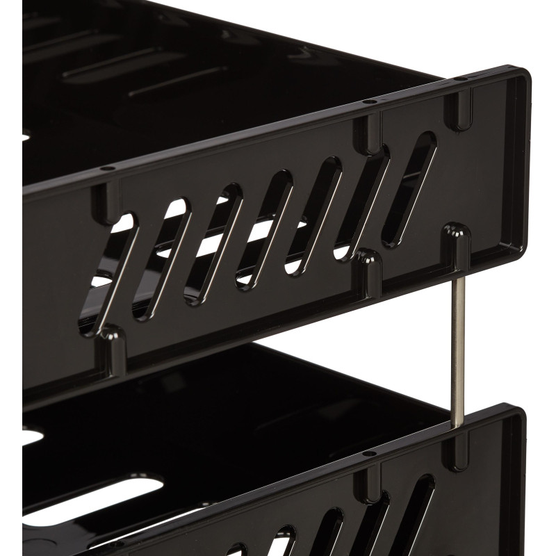 Лоток горизонтальный Стамм СИТИ наб. из 3-х горизонтальных лотков чер