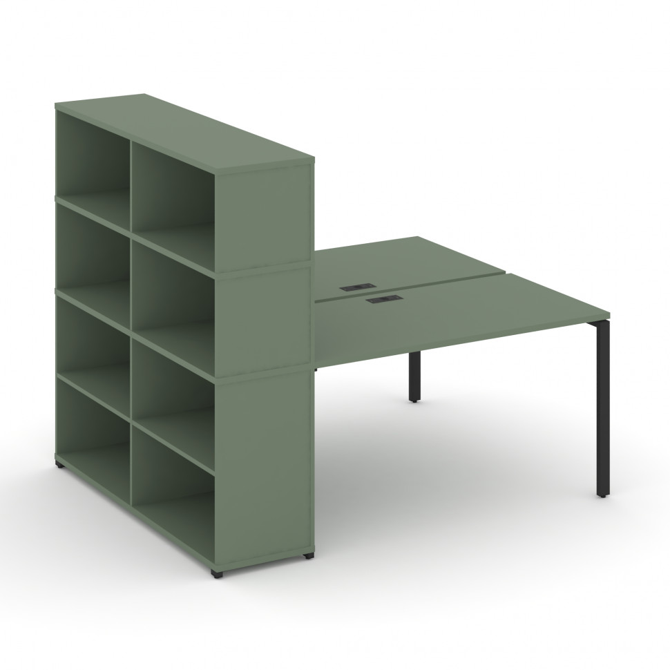 Concept Рабочая станция с опорным стеллажом с надставкой выс. CN.DRS-213 Кобо/Металл Черный 1400*148 Concept Рабочая станция с опорным стеллажом с надставкой выс. CN.DRS-213 Кобо/Металл Черный 1400*148