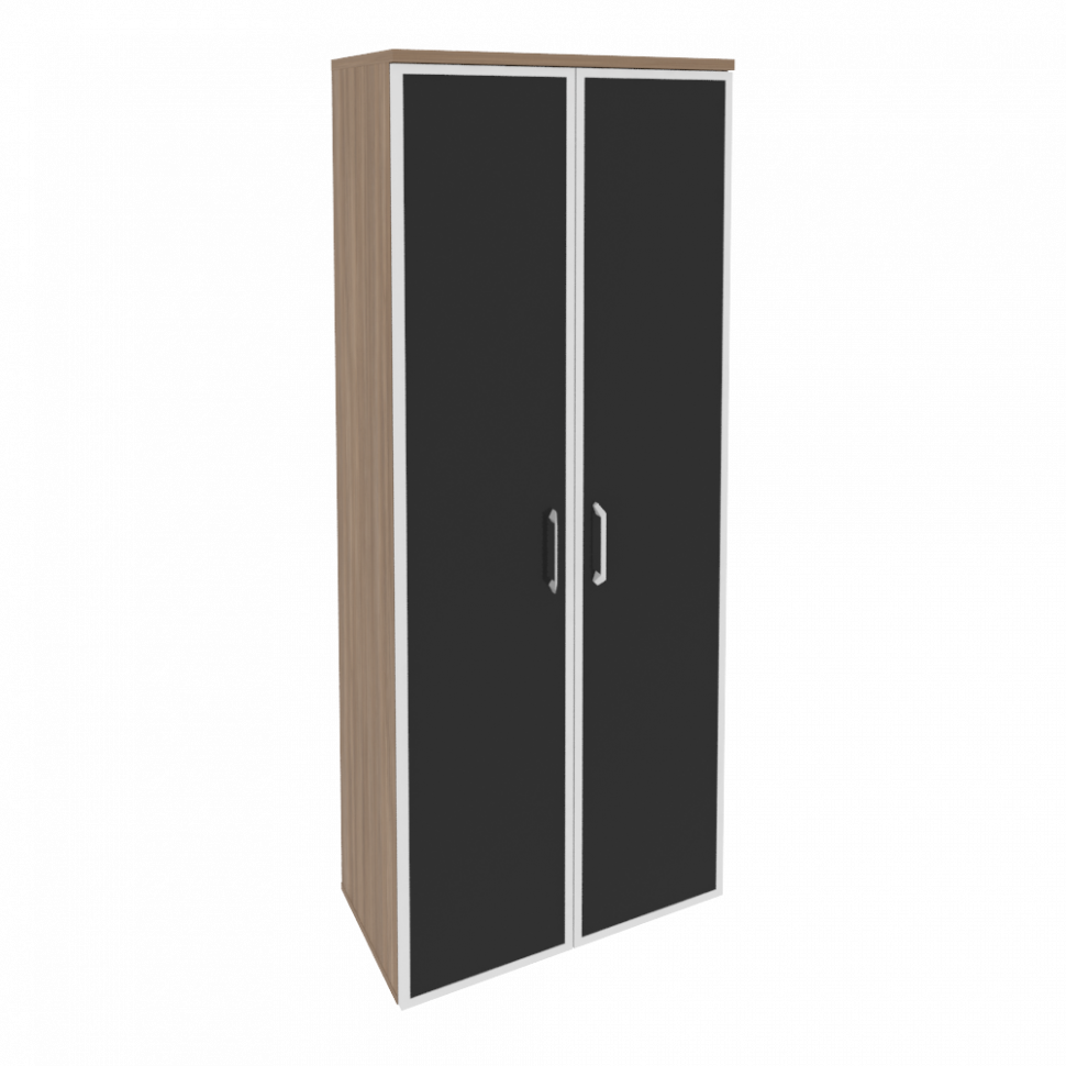 Onix Шкаф высокий широкий O.ST-1.10 R black Дуб Аризона/Стекло Black 800*420*1977