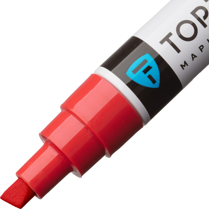 Маркер лаковый TOPFORT Industrial 8 мм красный