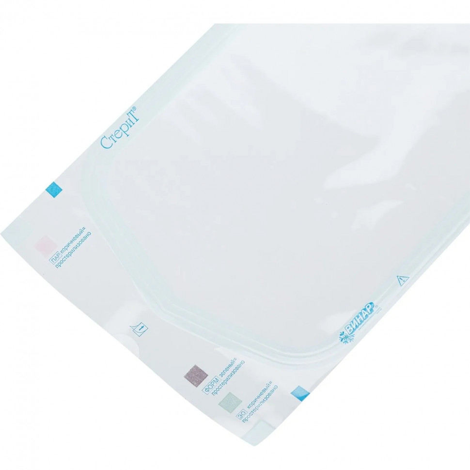 Пакет для стерилизации комбинир. 140 х 295 мм самокл. 100 шт/уп СтериТ