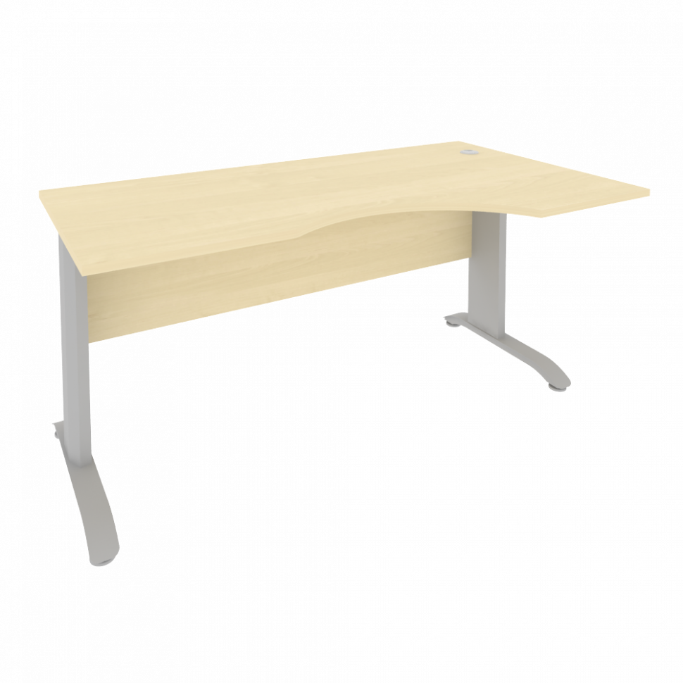 Riva Metal-L Стол криволинейный правый ПЛ.СА-1 (R) Клен/Металл Серый 1600*900*750 Riva Metal-L Стол криволинейный правый ПЛ.СА-1 (R) Клен/Металл Серый 1600*900*750