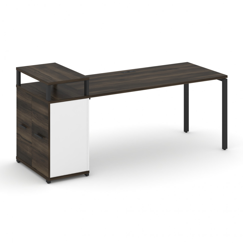 Concept Стол рабочий с опорным распаш. шкафом с верх. горизонтом CN.SP-224 B Дуб Мали/Белый Бриллиа Concept Стол рабочий с опорным распаш. шкафом с верх. горизонтом CN.SP-224 B Дуб Мали/Белый Бриллиа