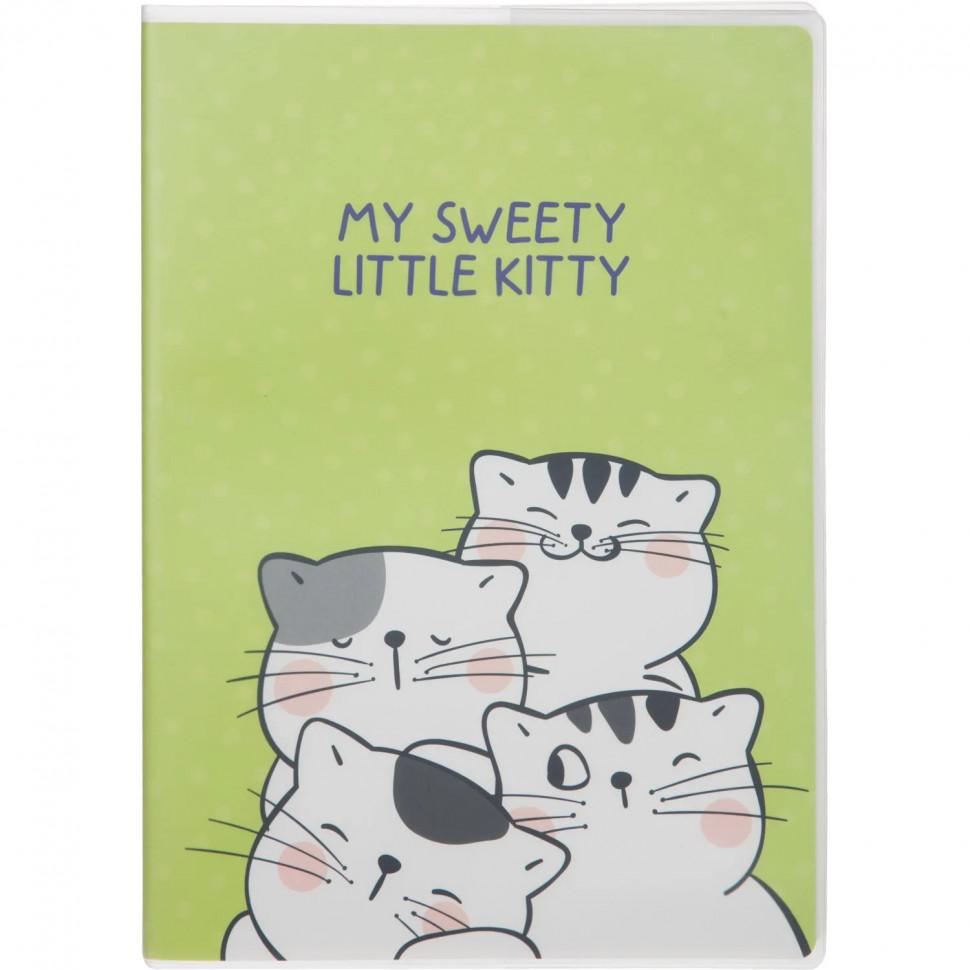 Тетрадь общая So Many Cats 64л B5, блок крем,клетка,пл.обл, в ассортименте