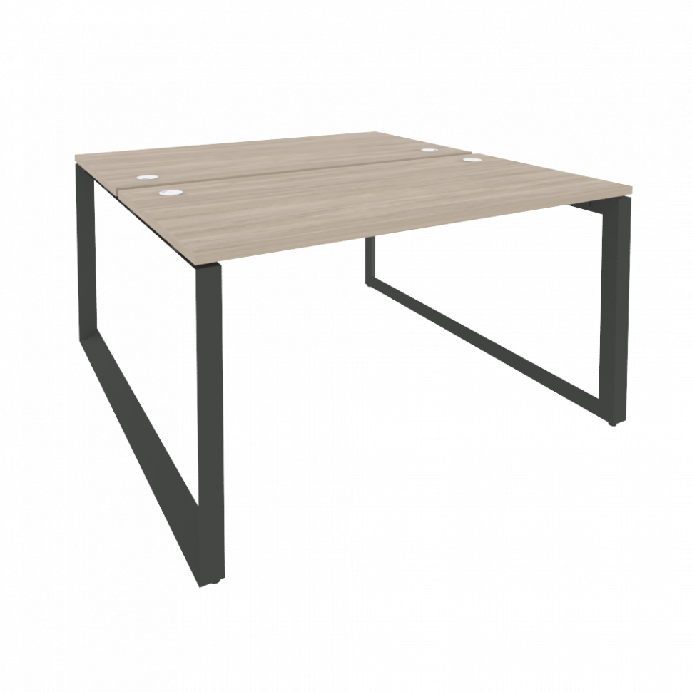 Onix Рабочая станция на О-образном м/к O.MO-D.RS-2.3.7 Дуб Аттик/Металл Антрацит 1380*1475*750