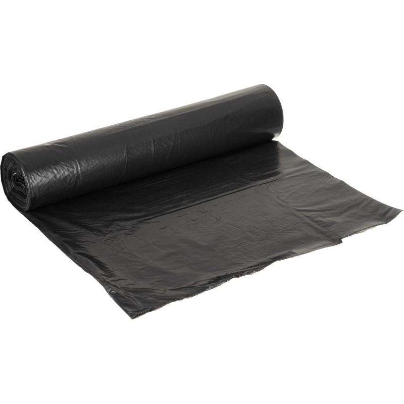 Мешки для мусора ПВД 160л 40мкм 10шт/рул черные 90х120см Luscan