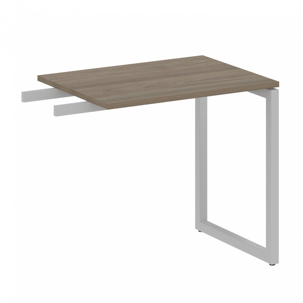 Metal System Quattro Приставной элемент на О-образном м/к 40БО.ПР-2 Вяз Благородный/Металл Серый 800