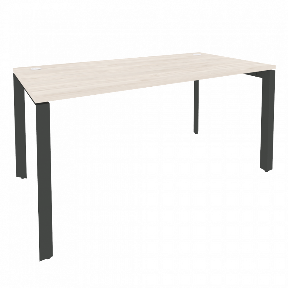 Onix Стол рабочий на П-образном м/к O.MP-SP-4.8 Денвер Светлый/Металл Антрацит 1580*800*750 Onix Стол рабочий на П-образном м/к O.MP-SP-4.8 Денвер Светлый/Металл Антрацит 1580*800*750