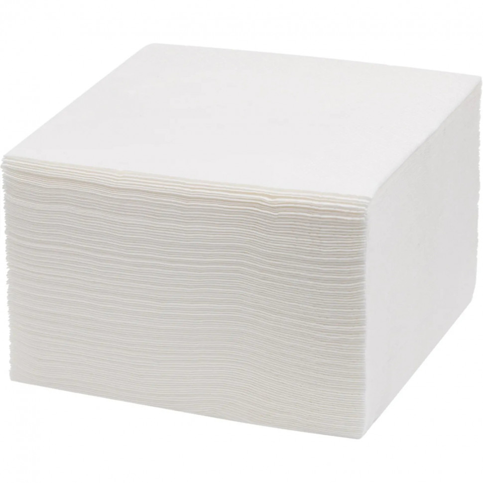 Салфетки бумажные Soffione 2сл 24х24см белые 100шт/уп_Спб