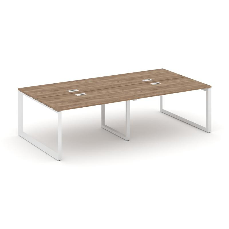 Style Project Рабочая станция двухсторонняя SN-59O.DRS-044 Дуб Табак/Металл Белый/Белый Заглушка 316