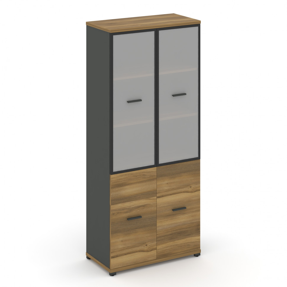 Concept Шкаф 1 широкая секция, 5 ниш CN.STS-512 RMB A Сандал Янтарный/Антрацит/Металл Антрацит/Сатин