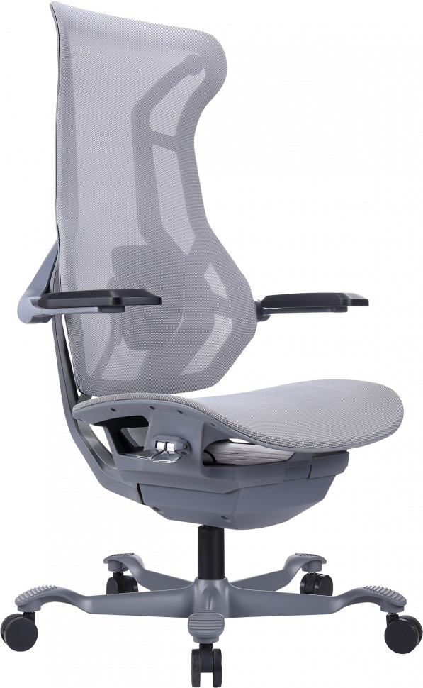 Эргономичное кресло Everprof Atom Grey (Атом Грэй) Сетка Серый