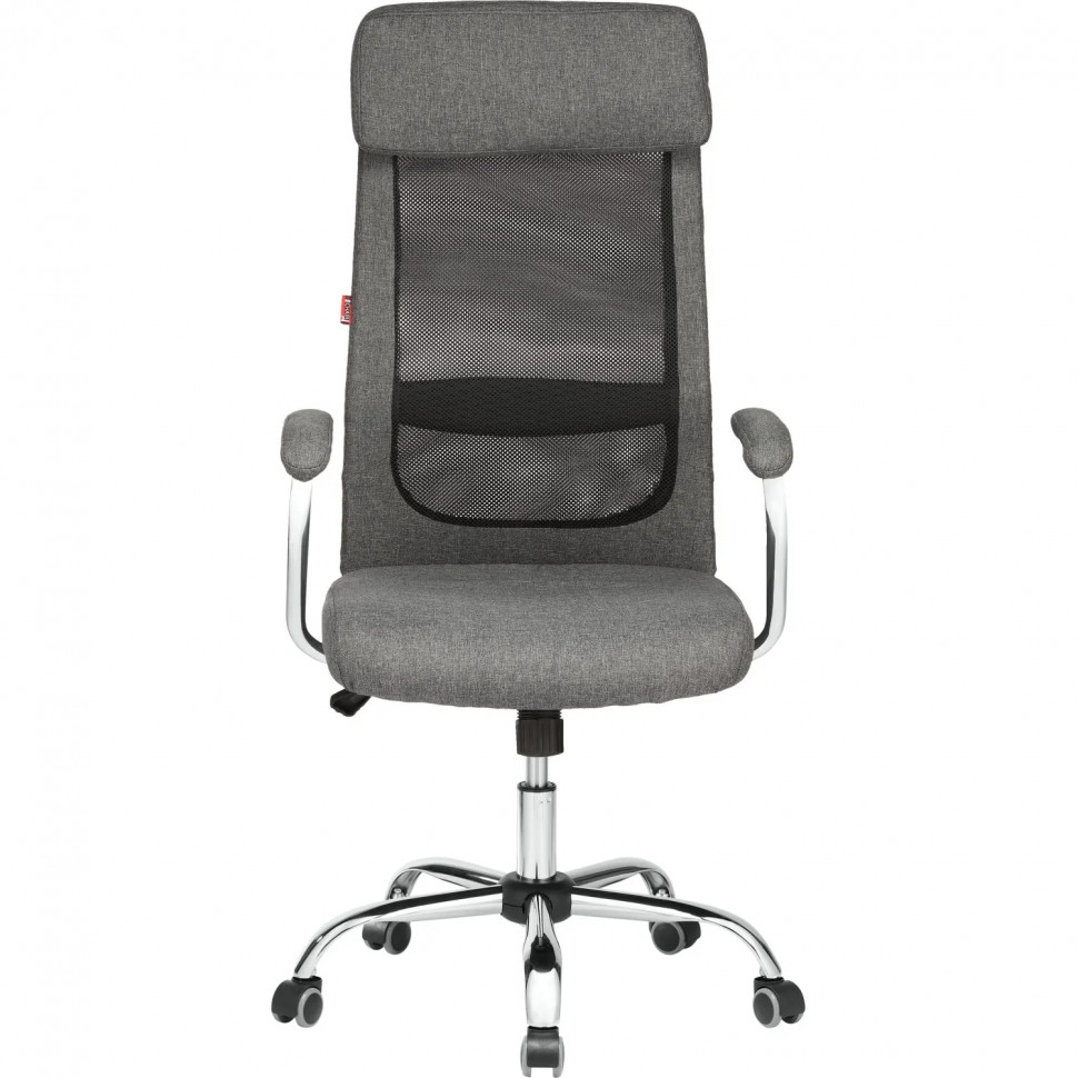 Кресло BN_Sp_EChair-591 TC сетка/ткань черный/серый, хром