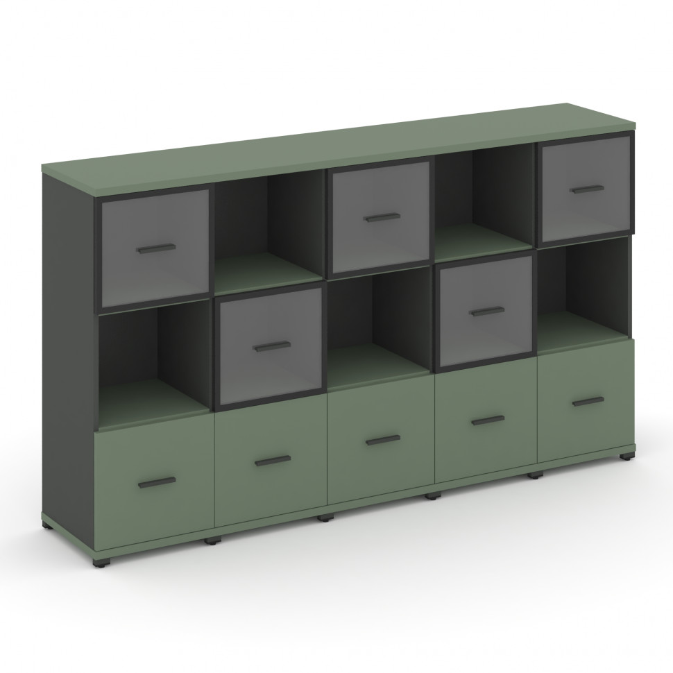 Concept Набор №351.U CN.STUN-351 RPB A Кобо/Антрацит/Металл Антрацит 2084*420*1186