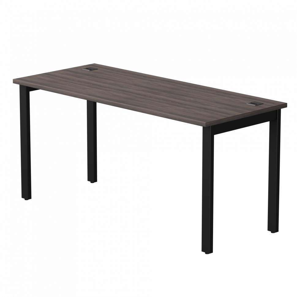Стол прямой Everprof EVO (ЭВО) на металлокаркасе 1580х670х755 мм Дуб Пасадена/Черный