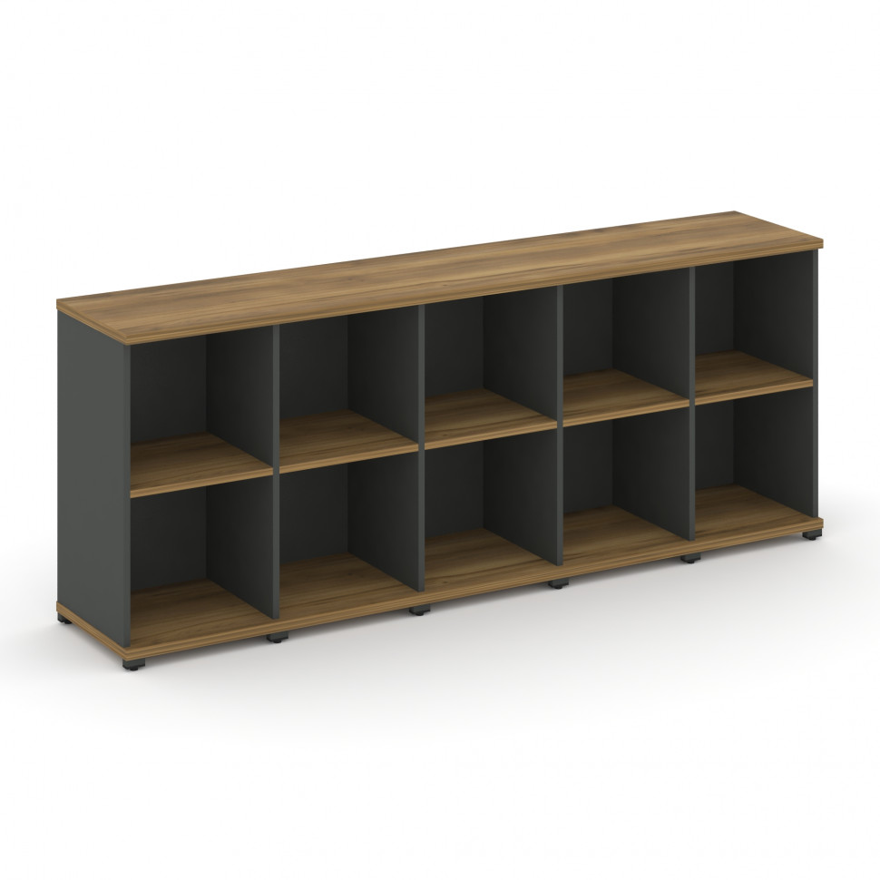 Concept Стеллаж 5 узких секций, 2 ниши CN.STU-250 Сандал Янтарный/Антрацит/Металл Антрацит 2084*420* Concept Стеллаж 5 узких секций, 2 ниши CN.STU-250 Сандал Янтарный/Антрацит/Металл Антрацит 2084*420*