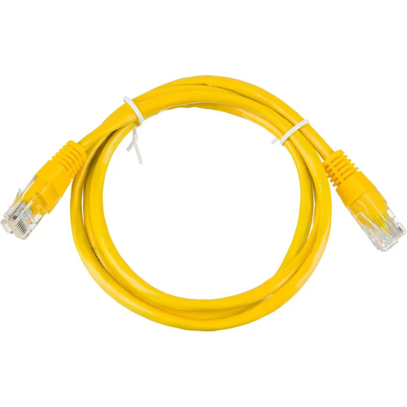 Патч-корд BigTech OPCC020 UTP CCA кат.5e/1м/литой/многожильный (желтый)