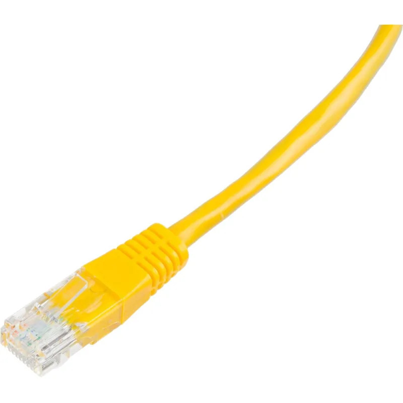 Патч-корд BigTech OPCC020 UTP CCA кат.5e/1м/литой/многожильный (желтый)