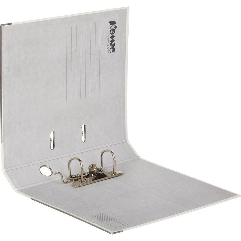 Папка-регистратор Комус Экономи 50мм белый жасмин,ПБП1,карм.кор.,мет.уг