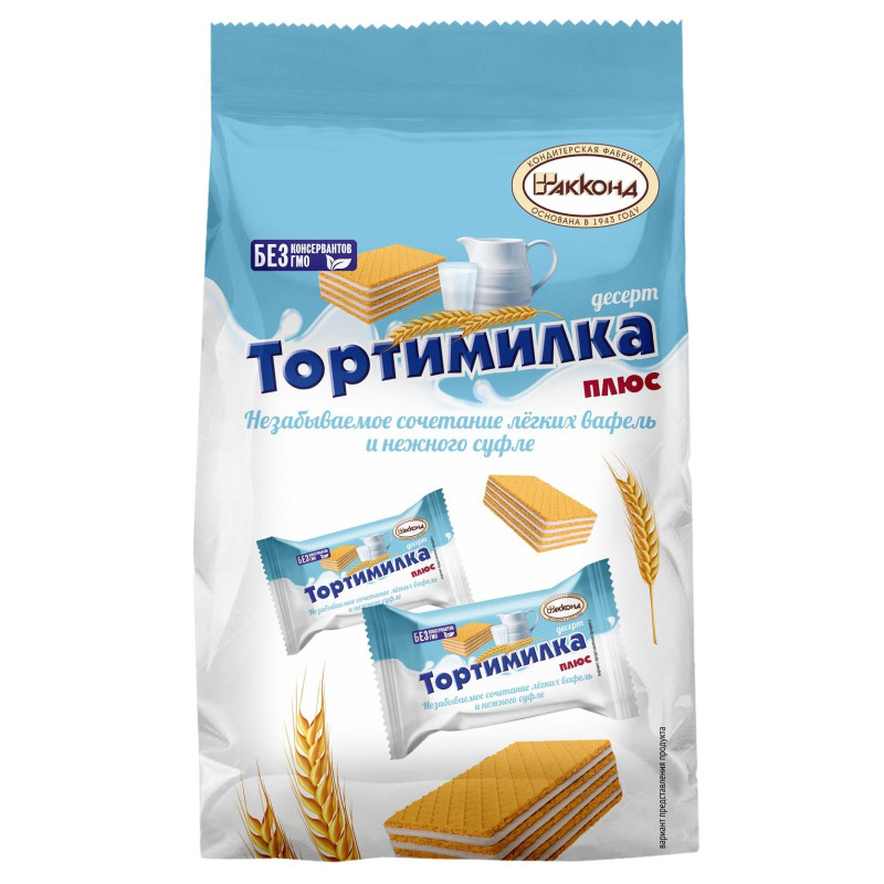 Вафли Акконд Тортимилка плюс суфле 200г