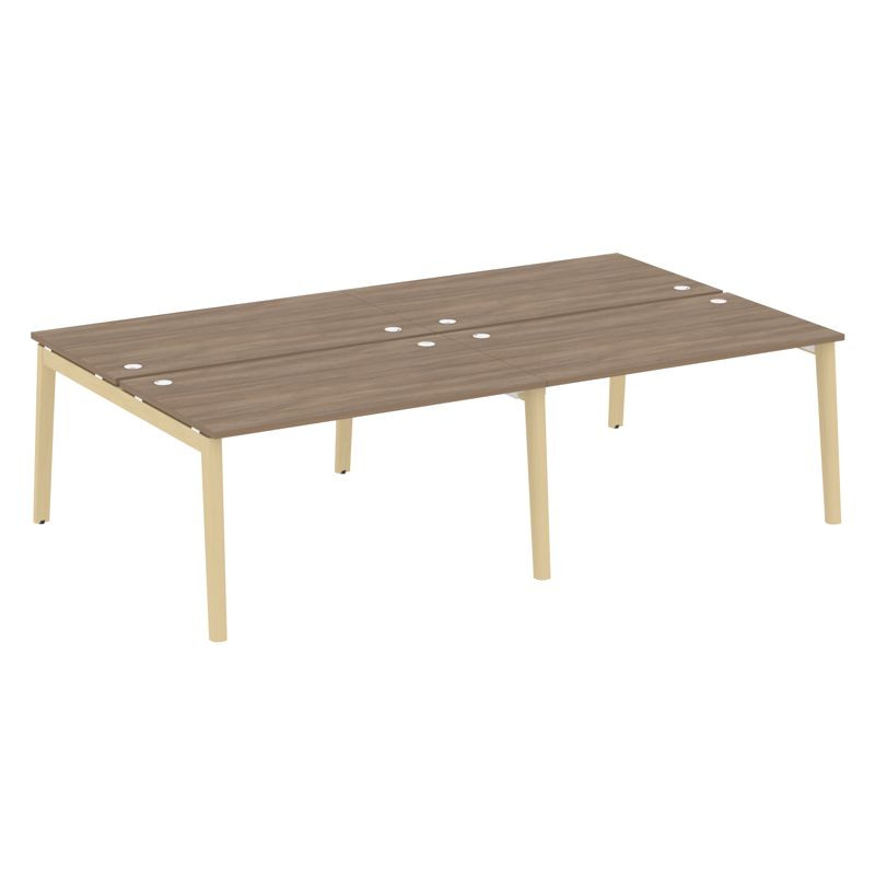 Onix Wood Рабочая станция OW.D.RS-4.3.8 Дуб Аризона/Дуб Светлый/Металл Белый 2760*1635*750