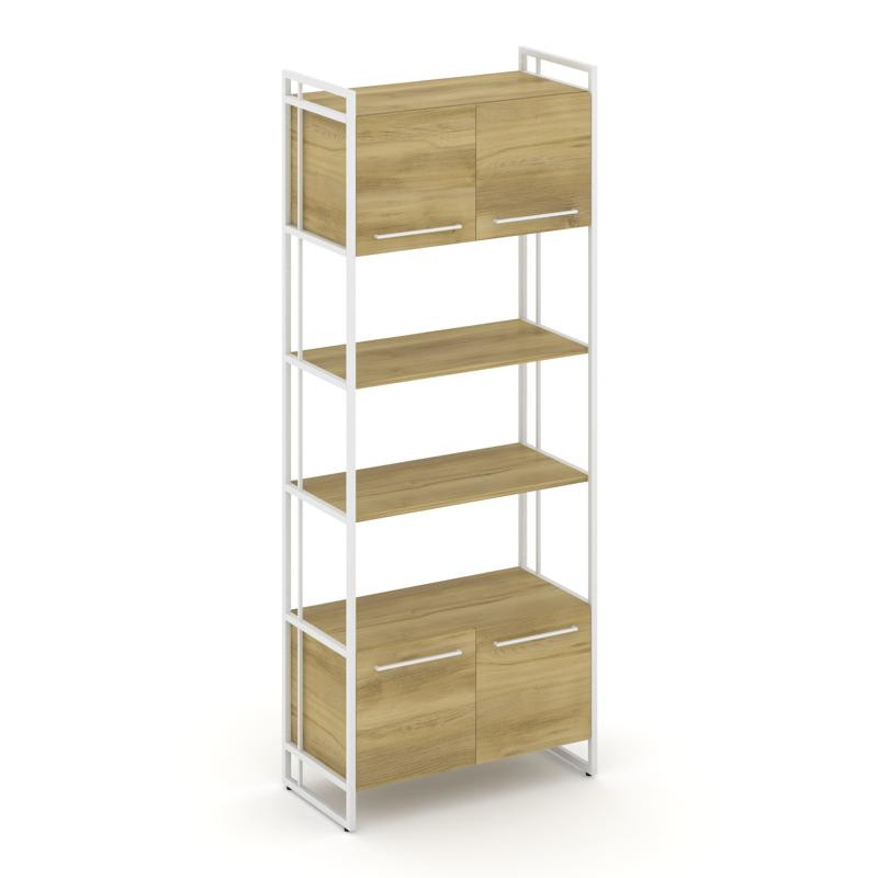 Rift Шкаф 5 ниш широкий RF.SS-54 Дуб Винченцо/Металл Белый/Белый Ручки 798*396*2010