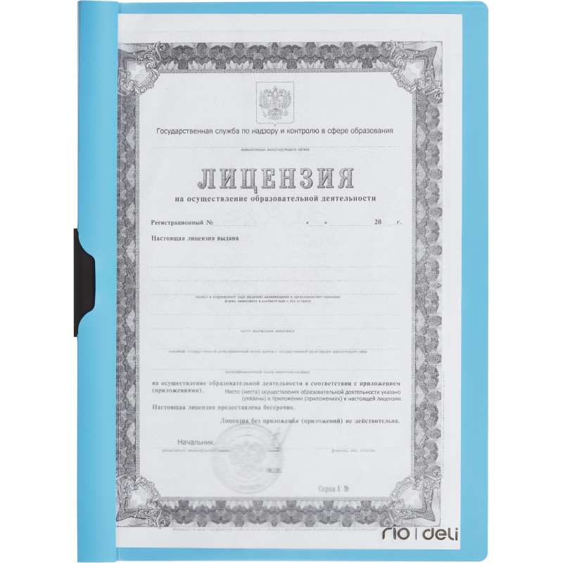 Папка c клипом для брошюровки Vivid A4 до 30листов  РР 0,3мм ассортимE38964