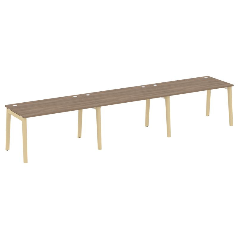 Onix Wood Рабочая станция OW.RS-3.3.8 Дуб Аризона/Дуб Светлый/Металл Белый 4140*800*750