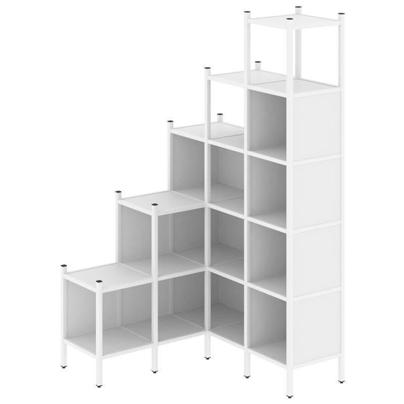 Loft Угловой внутренний стеллаж VR.L-49 Белый Бриллиант/Металл Белый 1278*1278*2280 Loft Угловой внутренний стеллаж VR.L-49 Белый Бриллиант/Металл Белый 1278*1278*2280