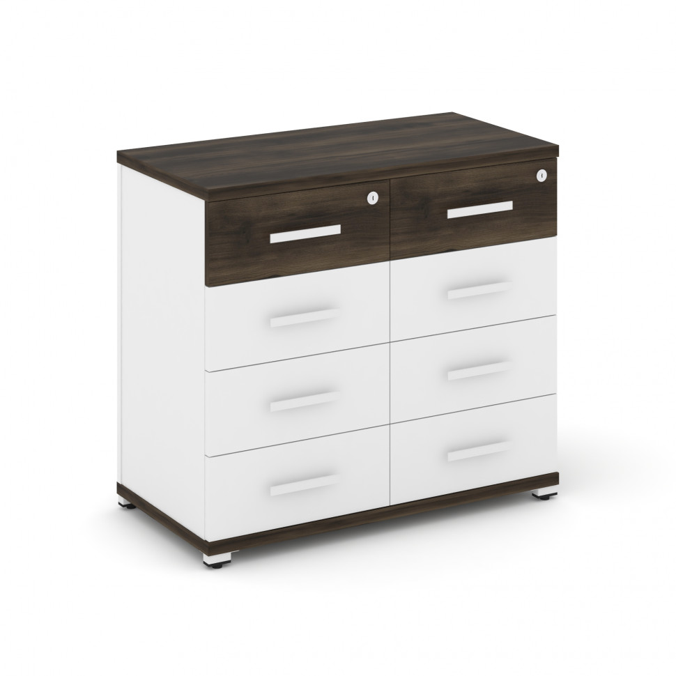 Concept Тумба приставная широкая 8 ящ. CN.TSP-013 W Дуб Мали/Белый Бриллиант/Металл Белый 836*420*75 Concept Тумба приставная широкая 8 ящ. CN.TSP-013 W Дуб Мали/Белый Бриллиант/Металл Белый 836*420*75