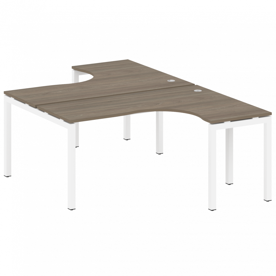 Metal System Quattro Рабочая станция криволинейная на П-образном м/к 50БП.РАС-СА-2.4 Вяз Благородный Metal System Quattro Рабочая станция криволинейная на П-образном м/к 50БП.РАС-СА-2.4 Вяз Благородный