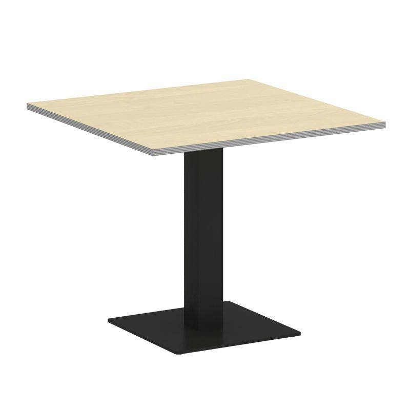 Riva Стол квадратный А.СПРГ-2 Клен Металлик New/Металл Черный 900*900*750