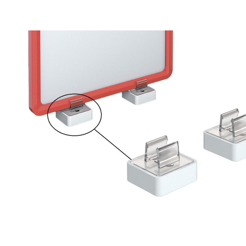 Держатель рамки под углом 90° к поверхности 35х35мм квад., 10 шт/уп