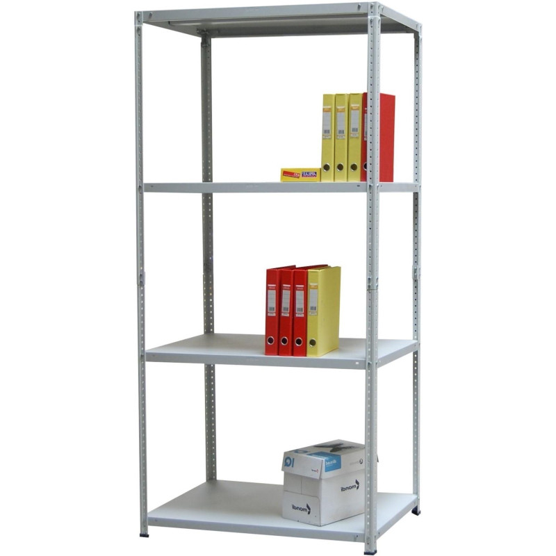 Стеллаж металлический SK6_MZ_СТФЛ 2000х1000х400мм,4 полки,разб.стойка(grey)
