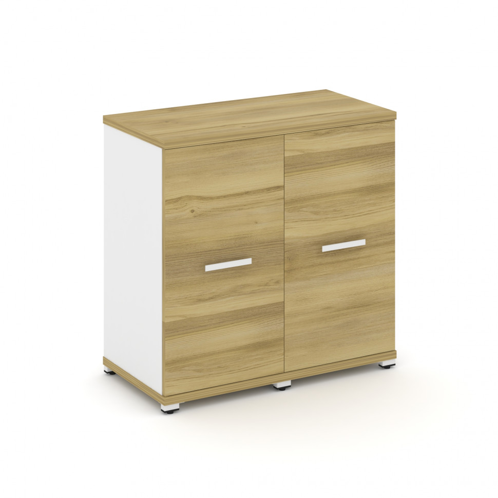 Concept Шкаф 2 узкие секции, 2 ниши CN.STU-223 W Дуб Винченцо/Белый Бриллиант/Металл Белый 836*420*8