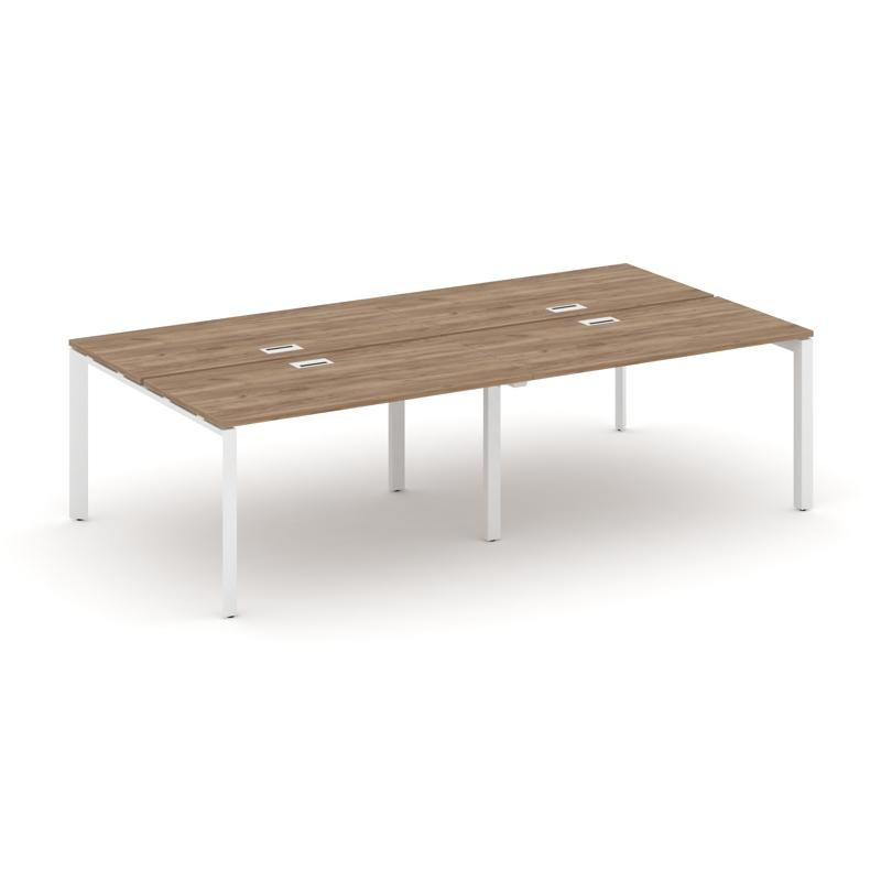 Style Project Рабочая станция двухсторонняя SN-59P.DRS-051 Дуб Табак/Металл Белый/Белый Заглушка 196