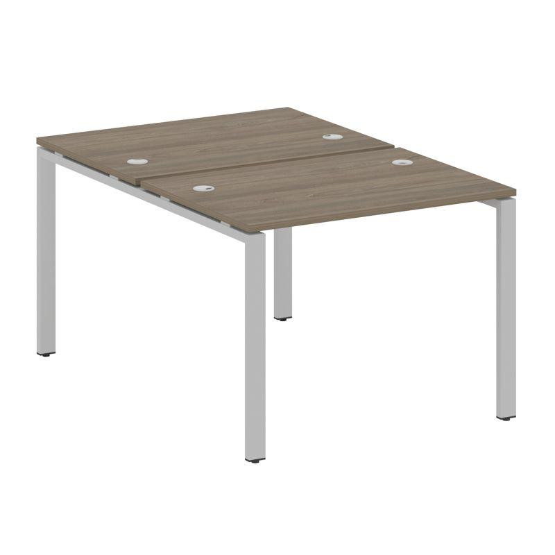 Metal System Рабочая станция на П-образном м/к БП.РАС-СП-2.1 Вяз Благородный/Металл Серый 1000*1475*