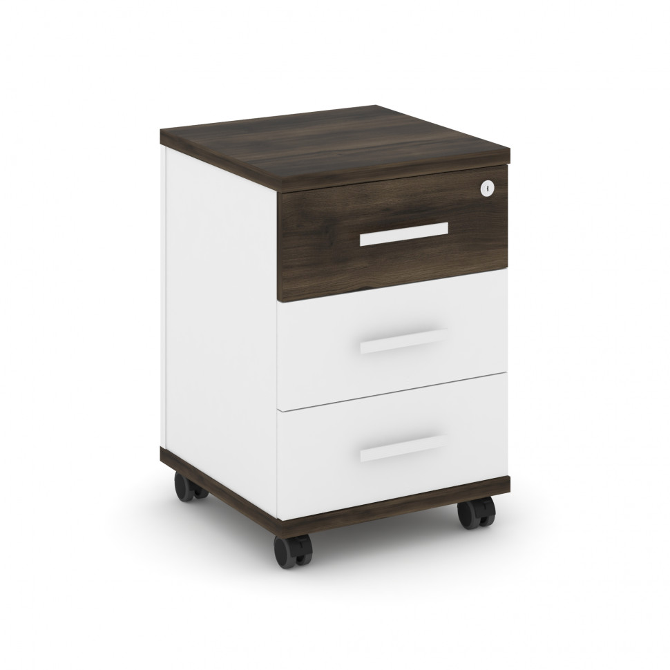 Concept Тумба мобильная 3 ящ. CN.TUM-003 W Дуб Мали/Белый Бриллиант/Металл Белый 420*420*615 Concept Тумба мобильная 3 ящ. CN.TUM-003 W Дуб Мали/Белый Бриллиант/Металл Белый 420*420*615