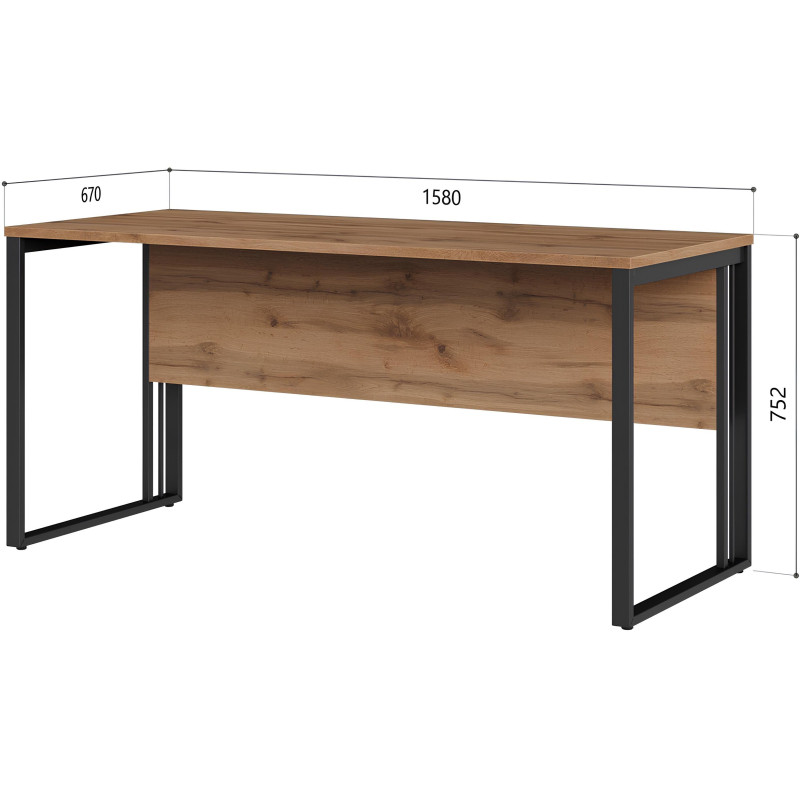 Стол К-Loft 241S003 Ш1580 дуб натур