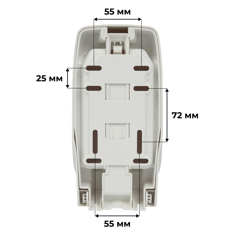 Дозатор для жидкого мыла и мыла-пены Luscan Prof Optima L5 белый