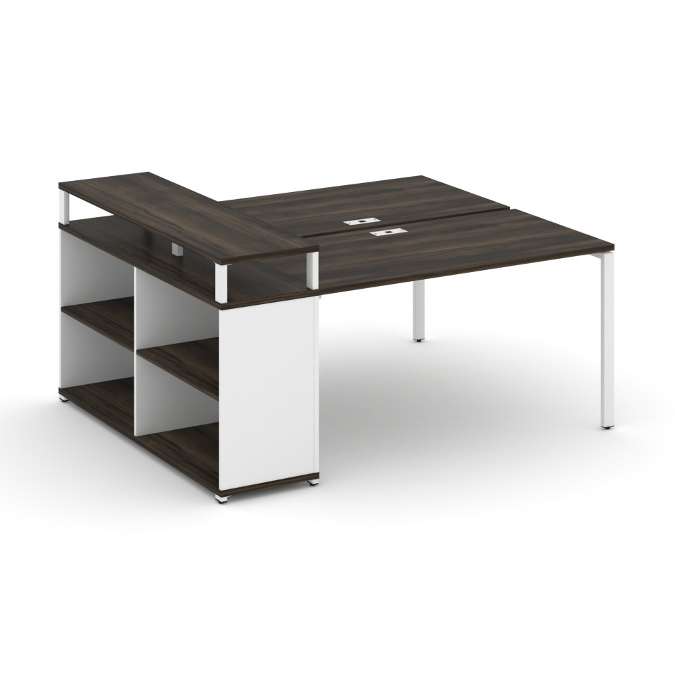 Concept Рабочая станция с опорным стеллажом с верх. горизонтом CN.DRS-207 Дуб Мали/Белый Бриллиант/ Concept Рабочая станция с опорным стеллажом с верх. горизонтом CN.DRS-207 Дуб Мали/Белый Бриллиант/