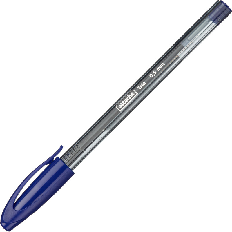Ручка шариковая неавтомат. Attache Trio, маслян, син. стерж