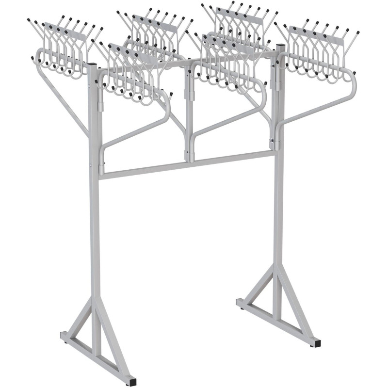 Вешалка AM_0MX гардеробная повор.крон6 /72 кр+для номерков метал 9006 муар