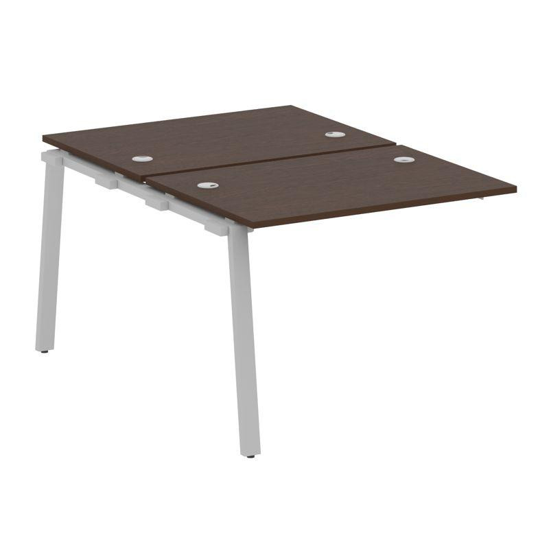 Metal System Проходной элемент рабочей станции на А-образном м/к БА.ПРС-СП-2.1 Венге Цаво/Металл Сер