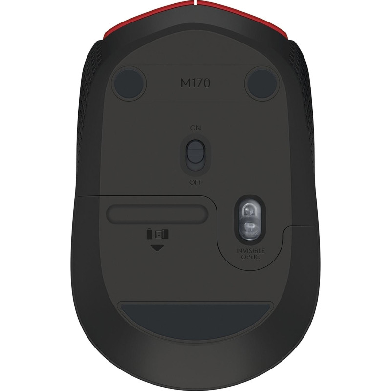 Мышь компьютерная Logitech USB OPTICAL WRL M170 RED 910-004648