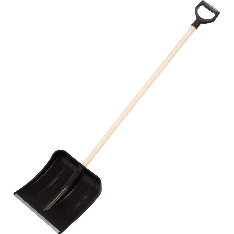 Лопата д/уборки снега с прямым деревянным черенком ковш 40х37см
