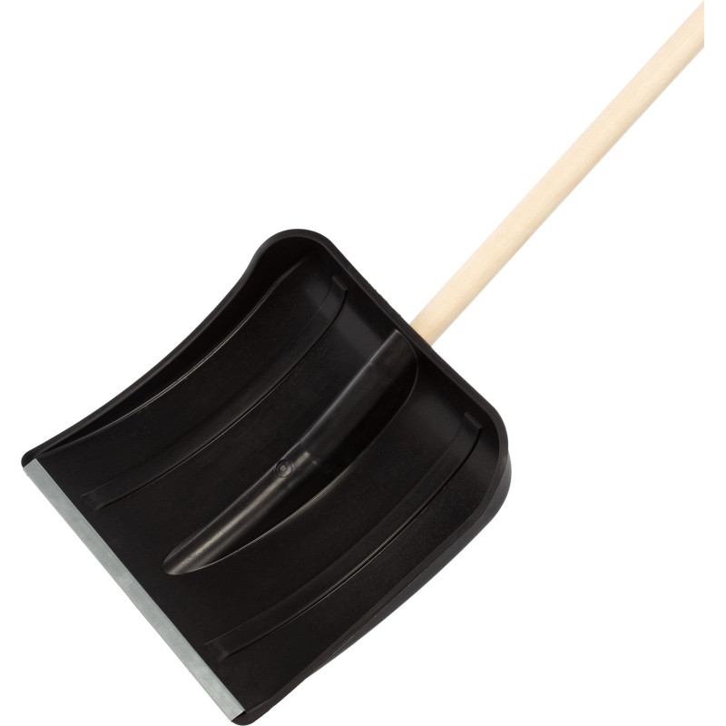 Лопата д/уборки снега с прямым деревянным черенком ковш 40х37см