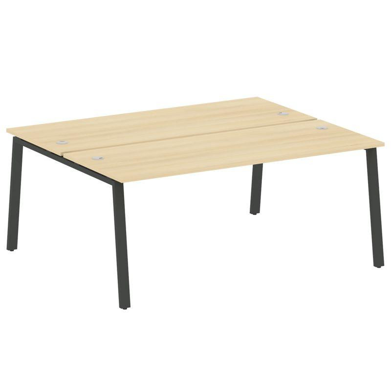 Metal System Рабочая станция на А-образном м/к БА.РАС-СП-2.5 Акация Лорка/Металл Антрацит 1800*1475*